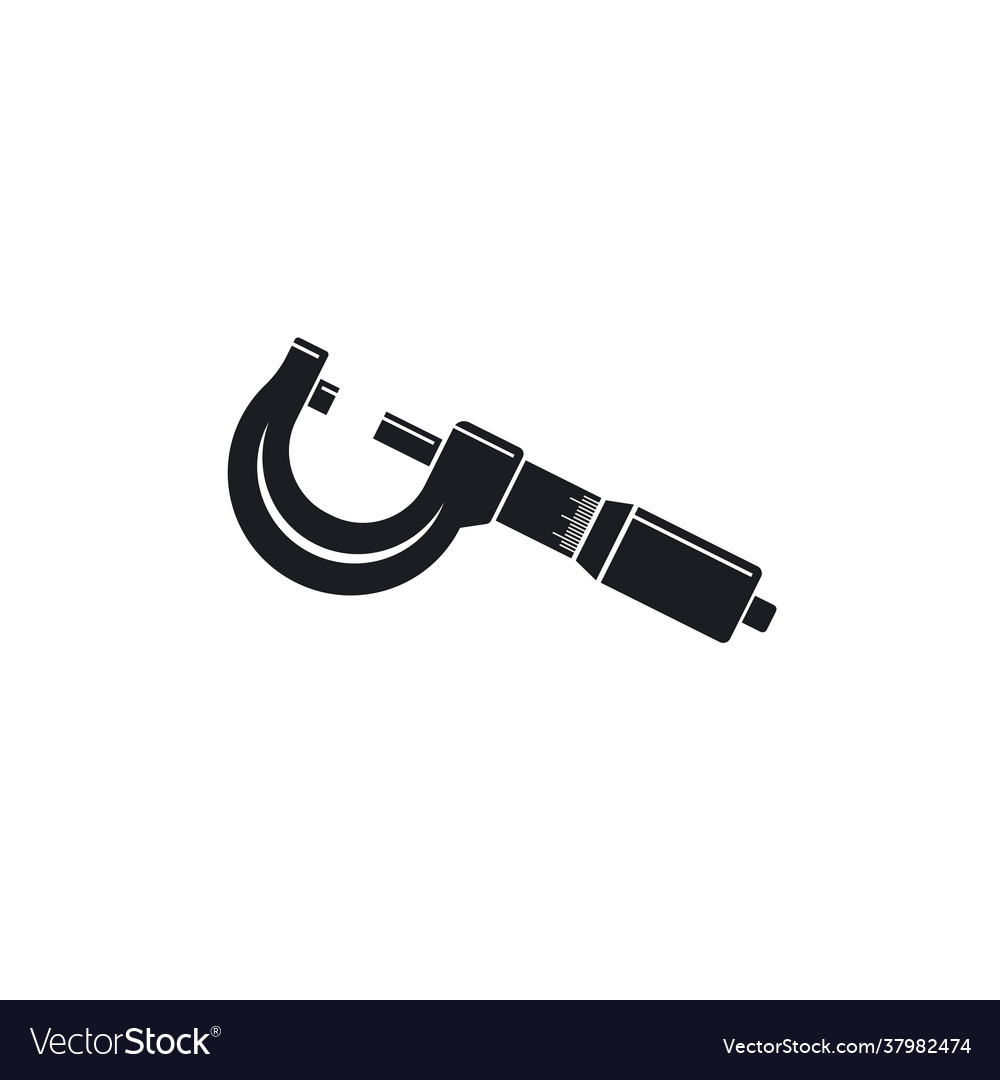 Micrometer icon design template Royalty Free Vector Image