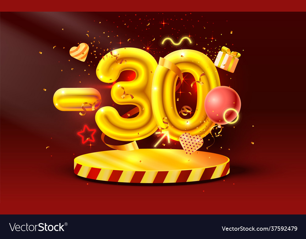 30 off discount creative composition 3d golden