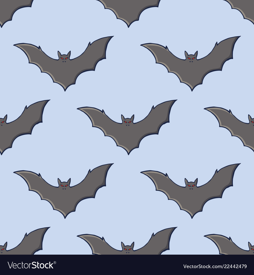 Bats seamless pattern Royalty Free Vector Image