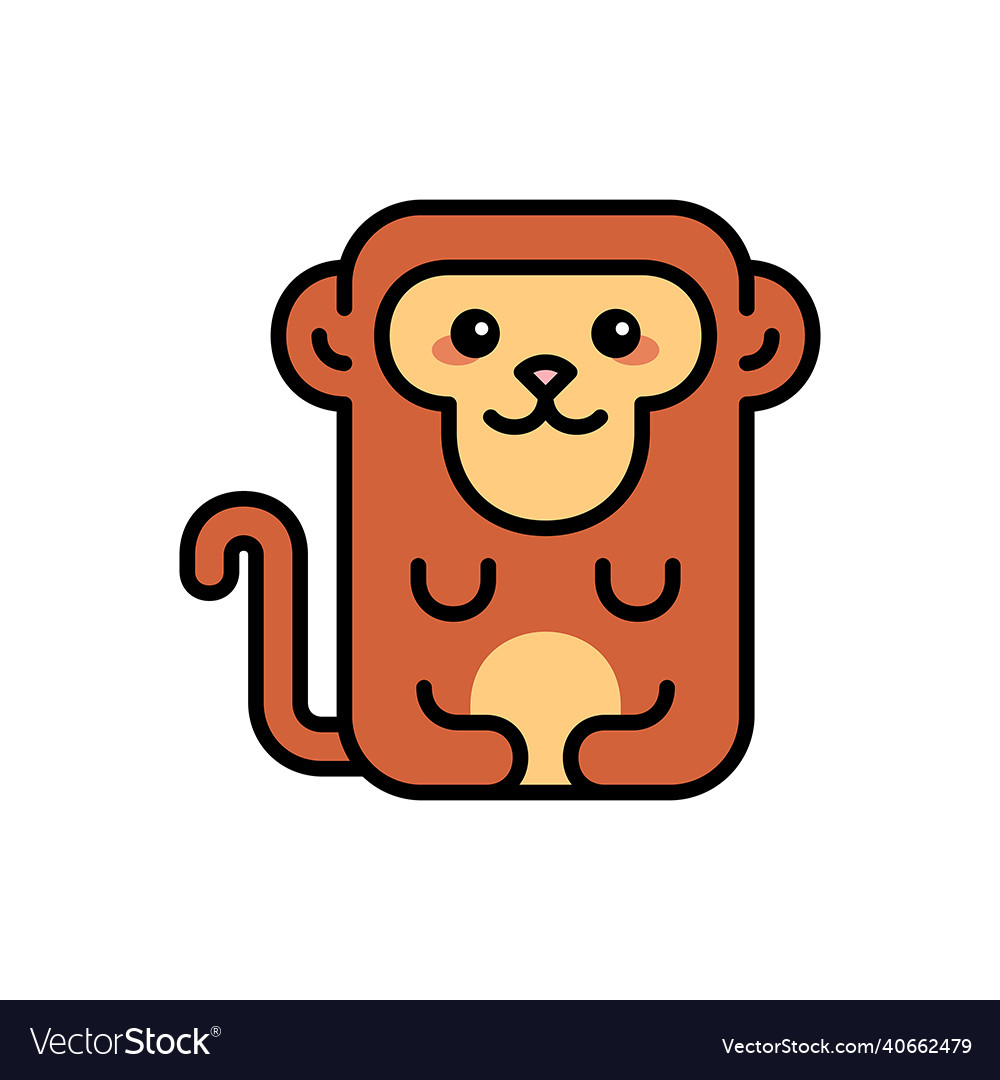 Monkey icon Royalty Free Vector Image - VectorStock