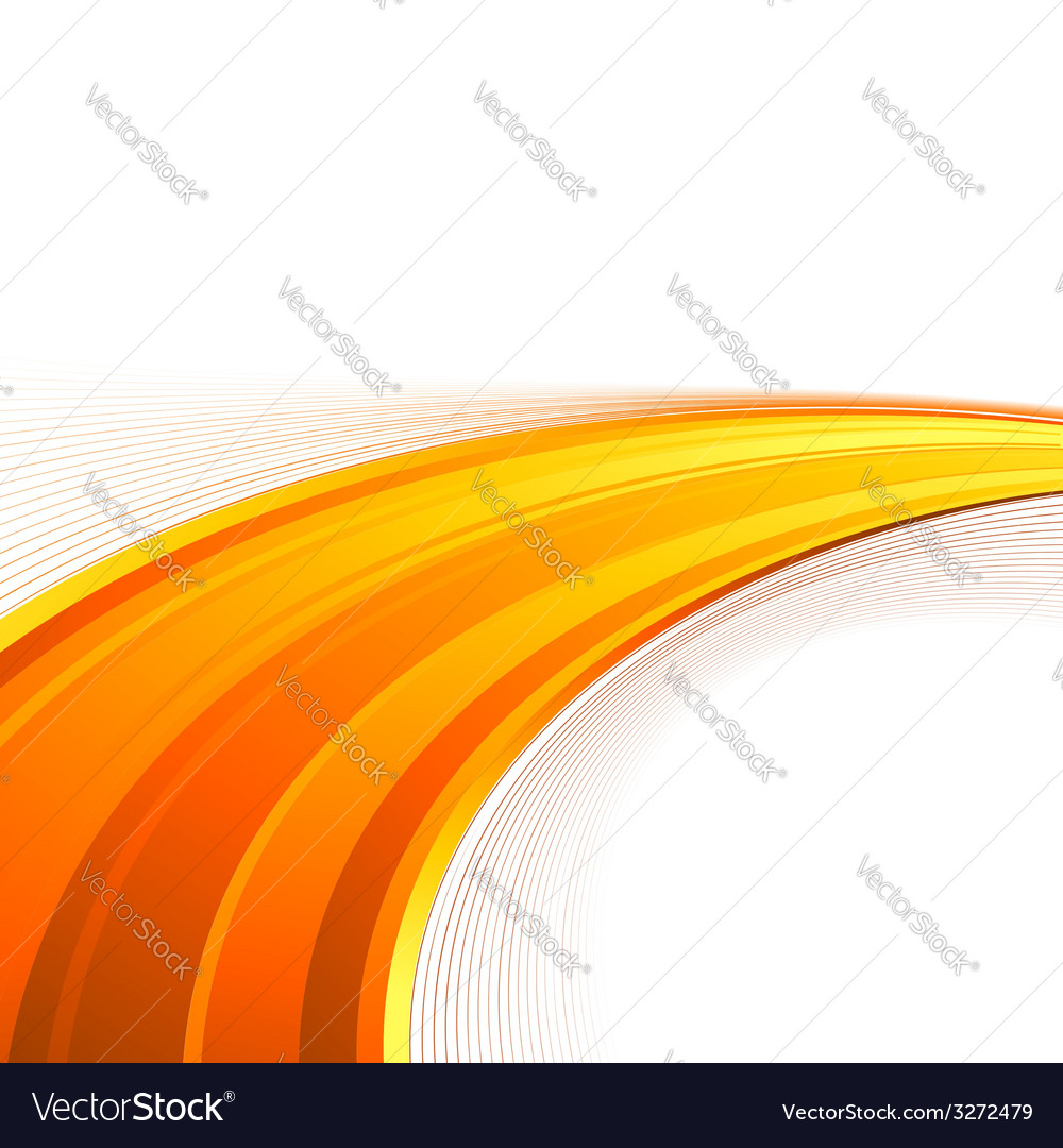 Orange power swoosh wave folder template Vector Image