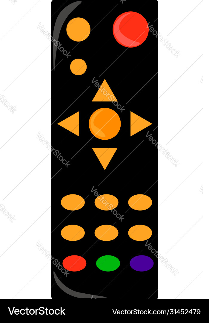 Remote controller on white background Royalty Free Vector