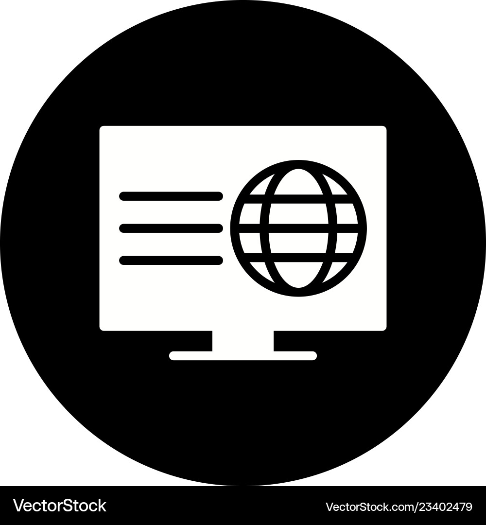 Webpage icon Royalty Free Vector Image - VectorStock