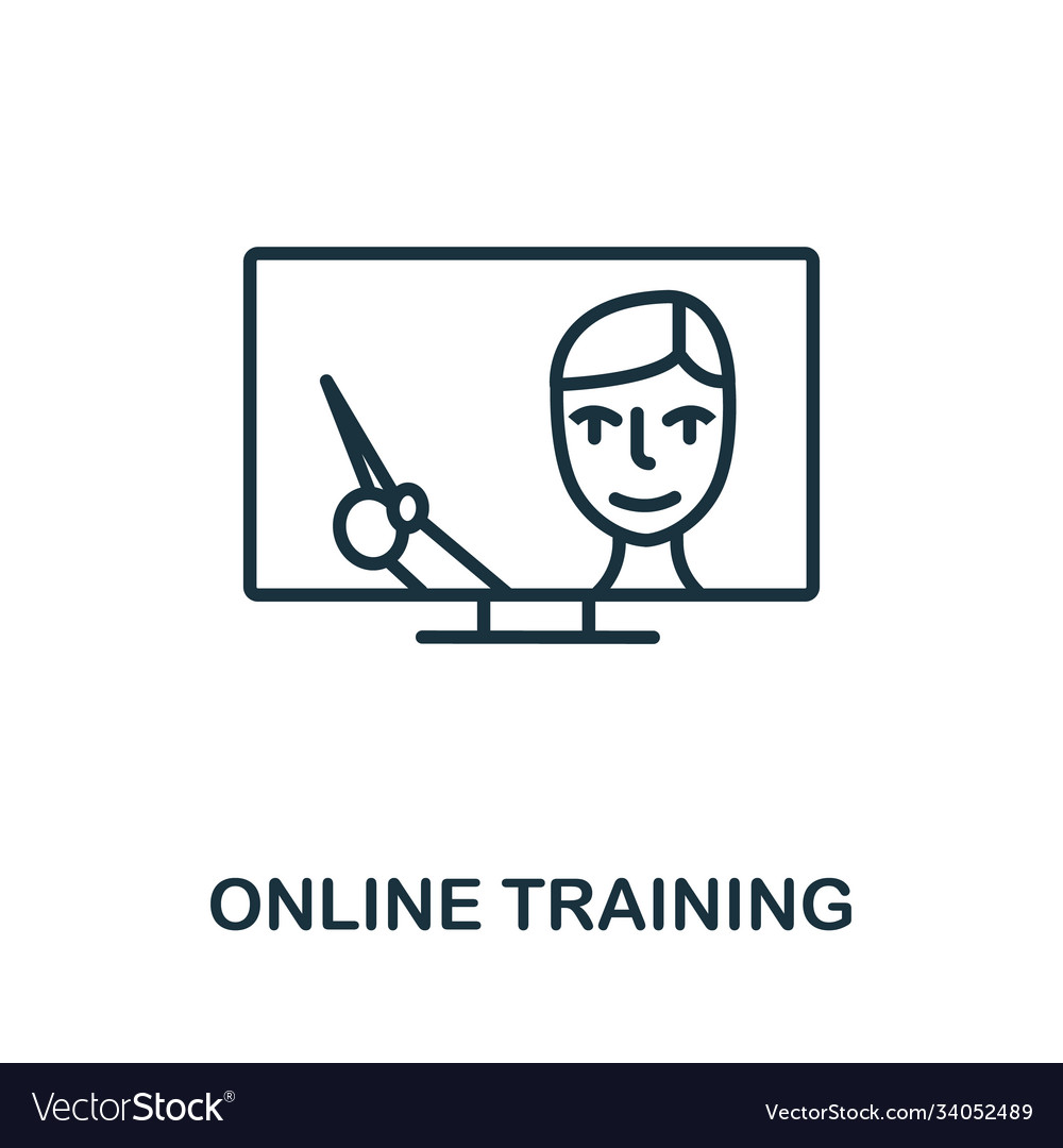 Online training icon from business training Vector Image