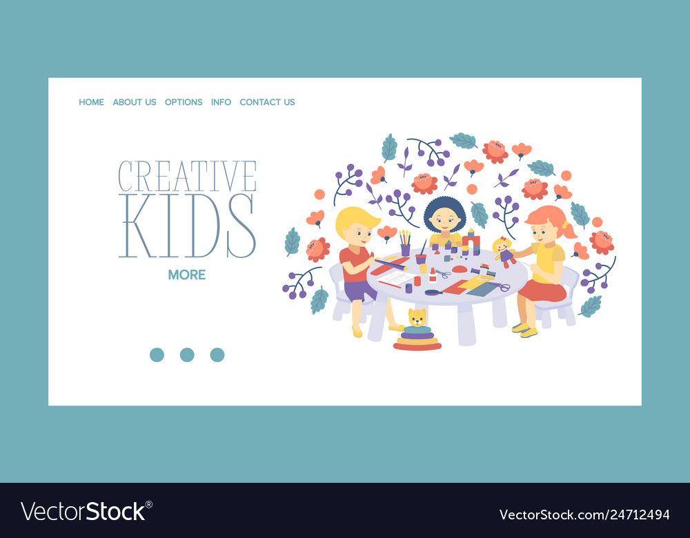 Creative kids banner girls