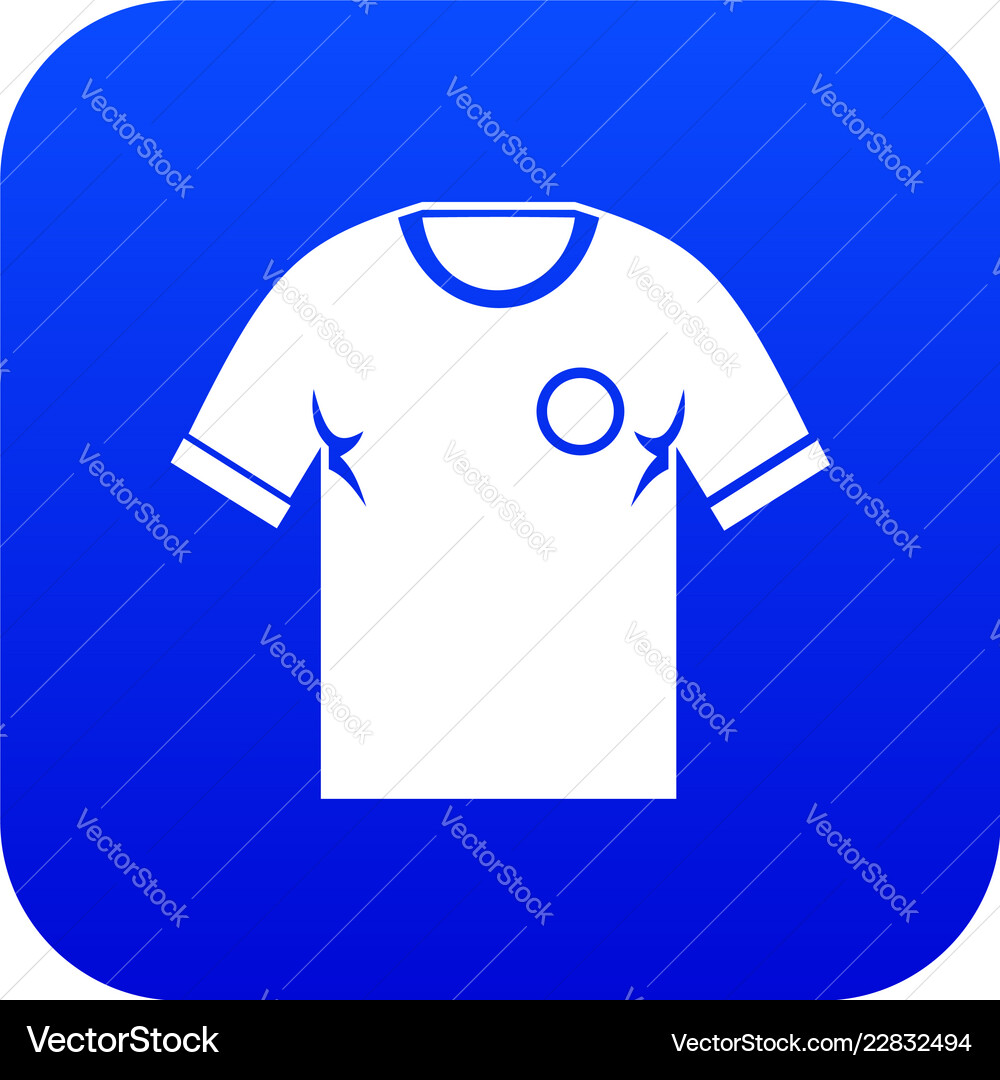 blue soccer shirt