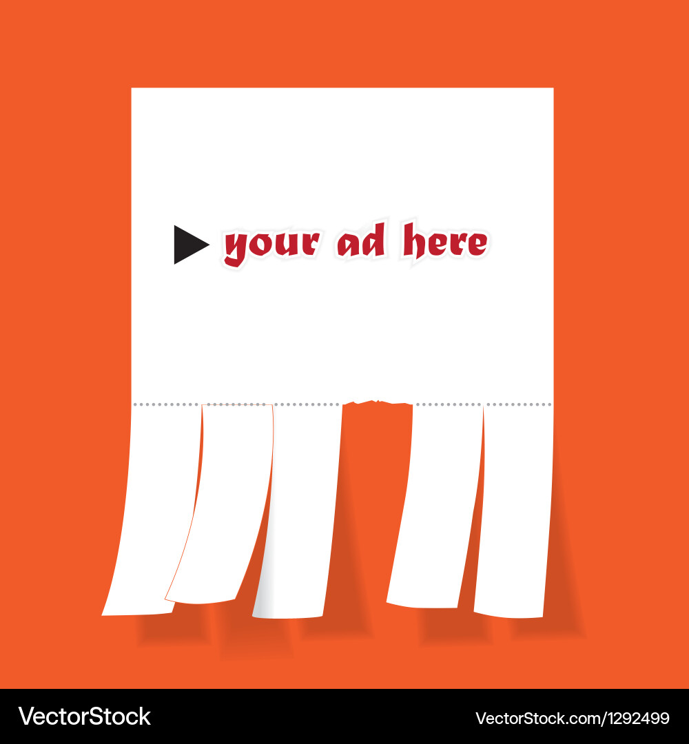 Ad Banner Royalty Free Vector Image Vectorstock