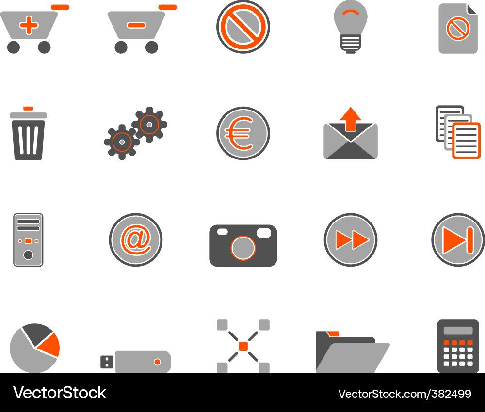 Web icons Royalty Free Vector Image - VectorStock