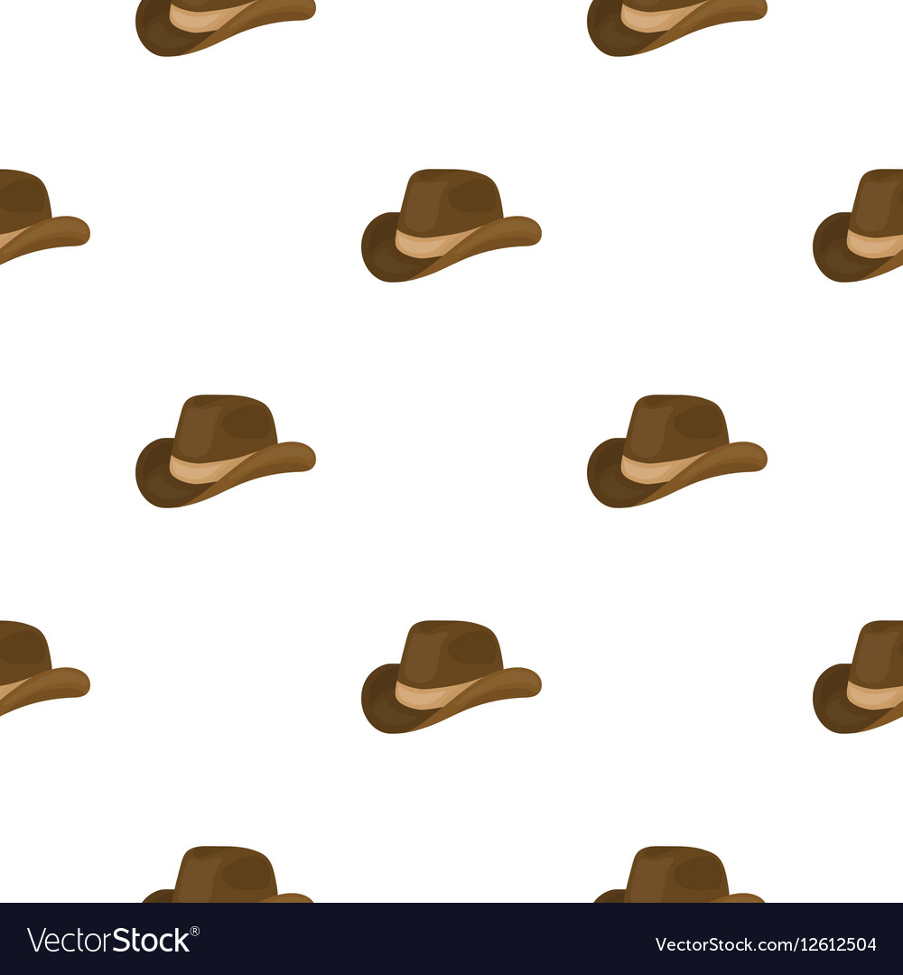 Cowboy hat icon in cartoon style isolated on white