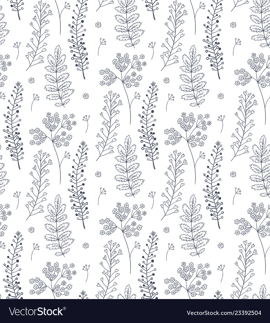 Floral seamless pattern Royalty Free Vector Image