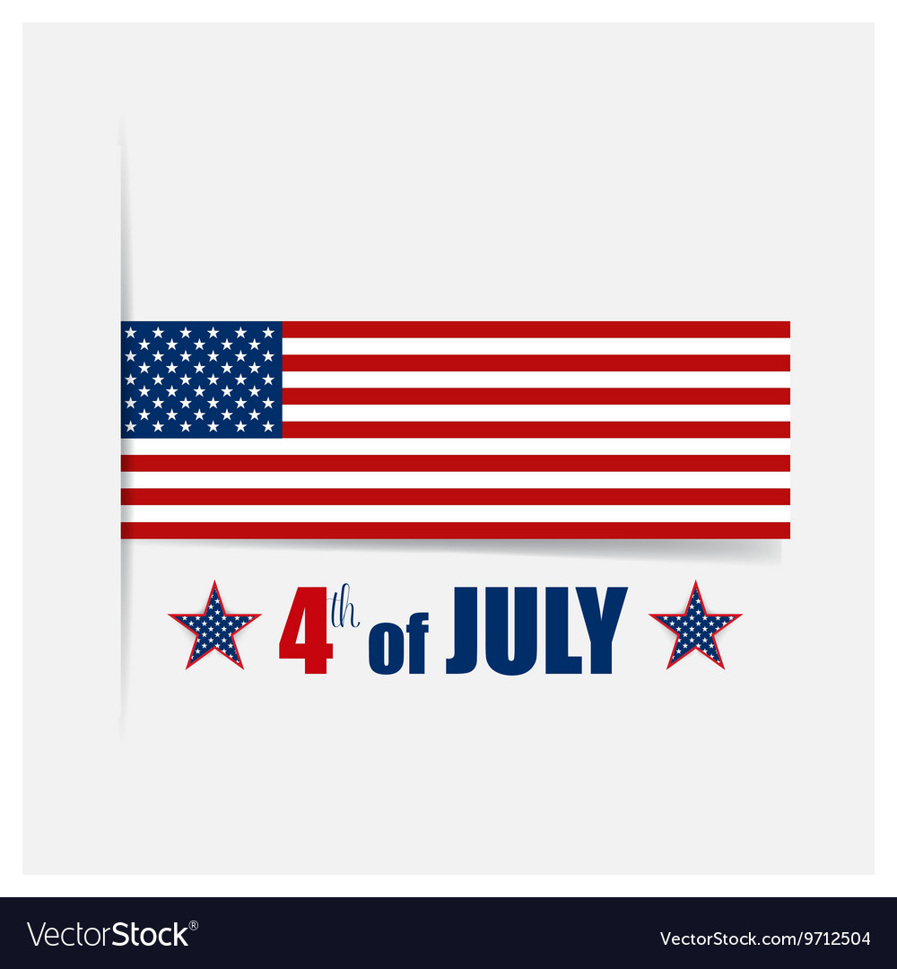 Happy independence day card 4th of july abstract Vector Image