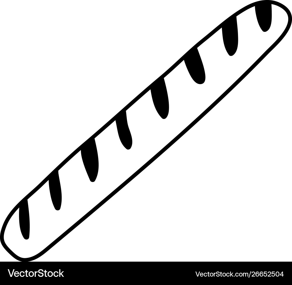 Isolated bread design Royalty Free Vector Image