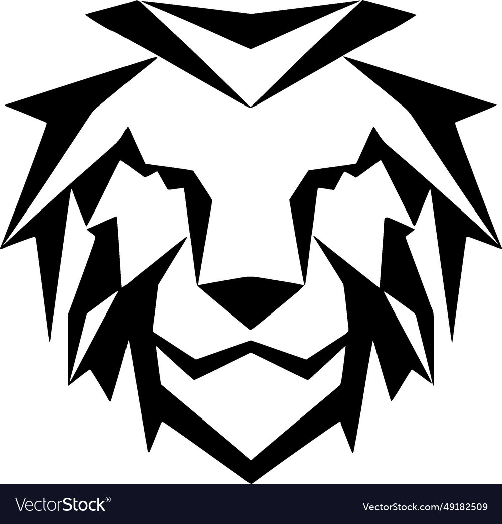 Lion - Minimalist And Simple Silhouette Royalty Free Vector