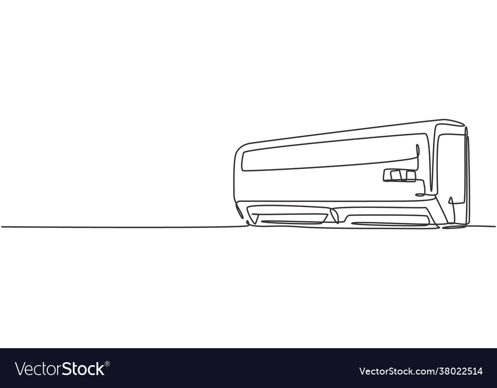One Single Line Drawing Wall Air Conditioner Vector Image One Single Line Drawing Wall Air Conditioner Vector Image