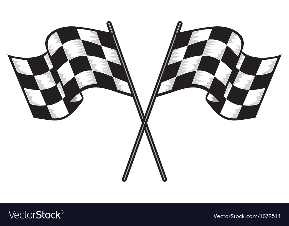 Racing flags Royalty Free Vector Image - VectorStock