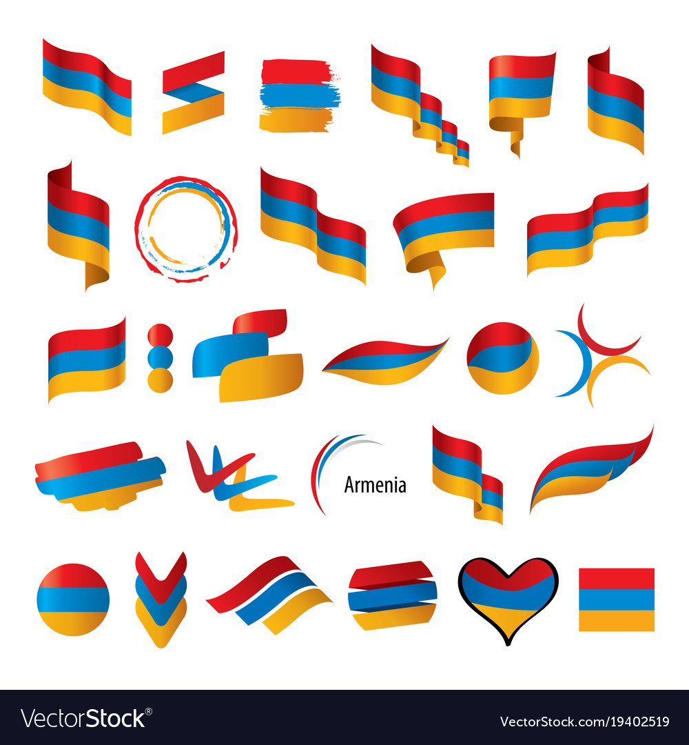 Armenia flag Royalty Free Vector Image - VectorStock