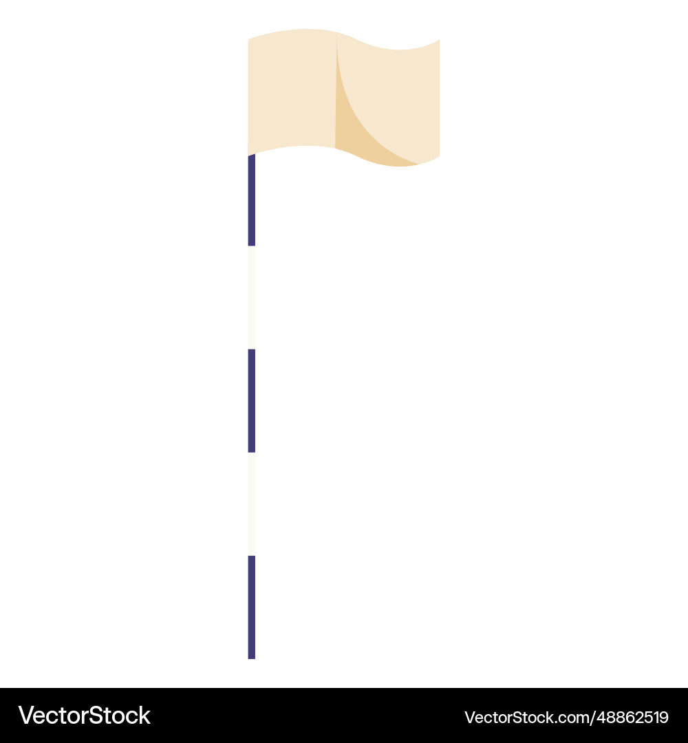 Golf flag flat Royalty Free Vector Image - VectorStock