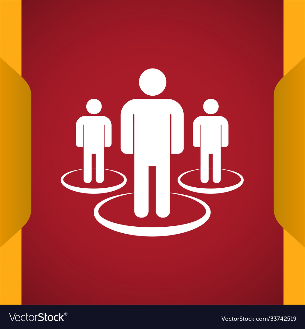 Group meet people icon Royalty Free Vector Image