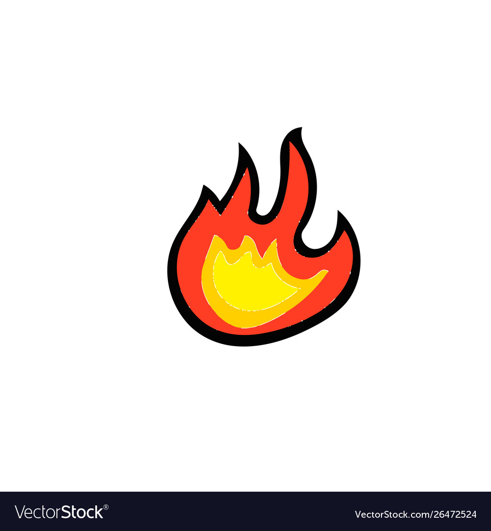 Fire Flames Set Royalty Free Vector Image Vectorstock