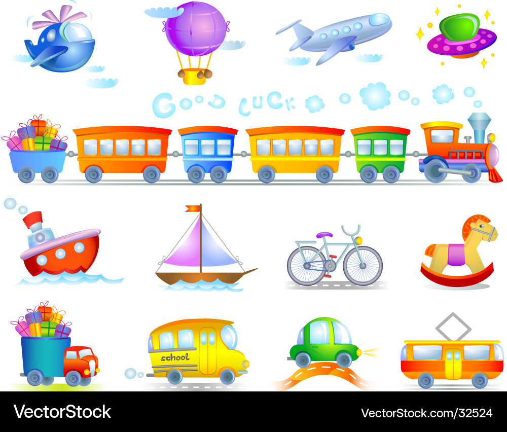 Types Transport Royalty Free Vector Image Vectorstock