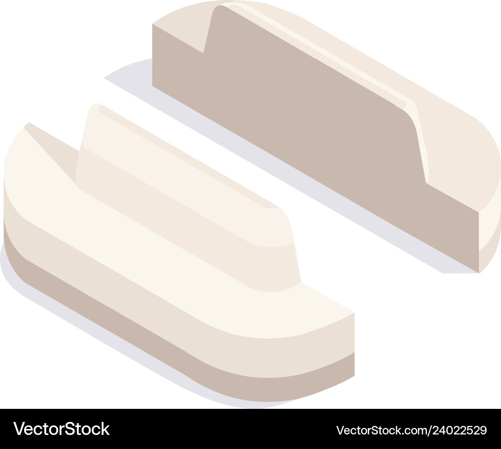 Isometric sofa isolated Royalty Free Vector Image