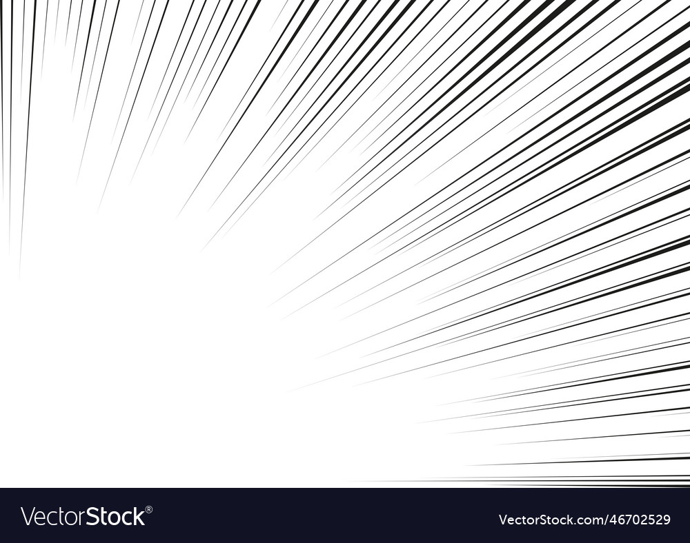 Radial Line Drawing. Action, Speed Lines, Stripes Stock Vector