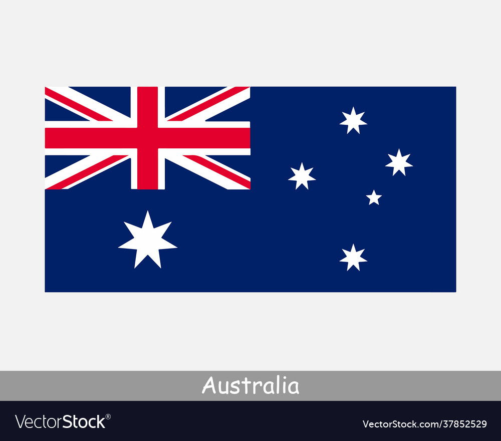 national-flag-australia-australian-country-vector-image