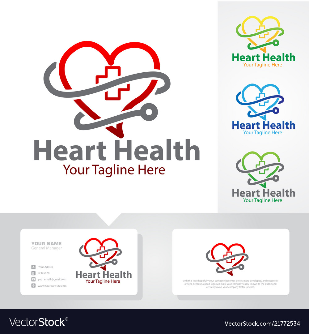 Love medicine logo designs Royalty Free Vector Image