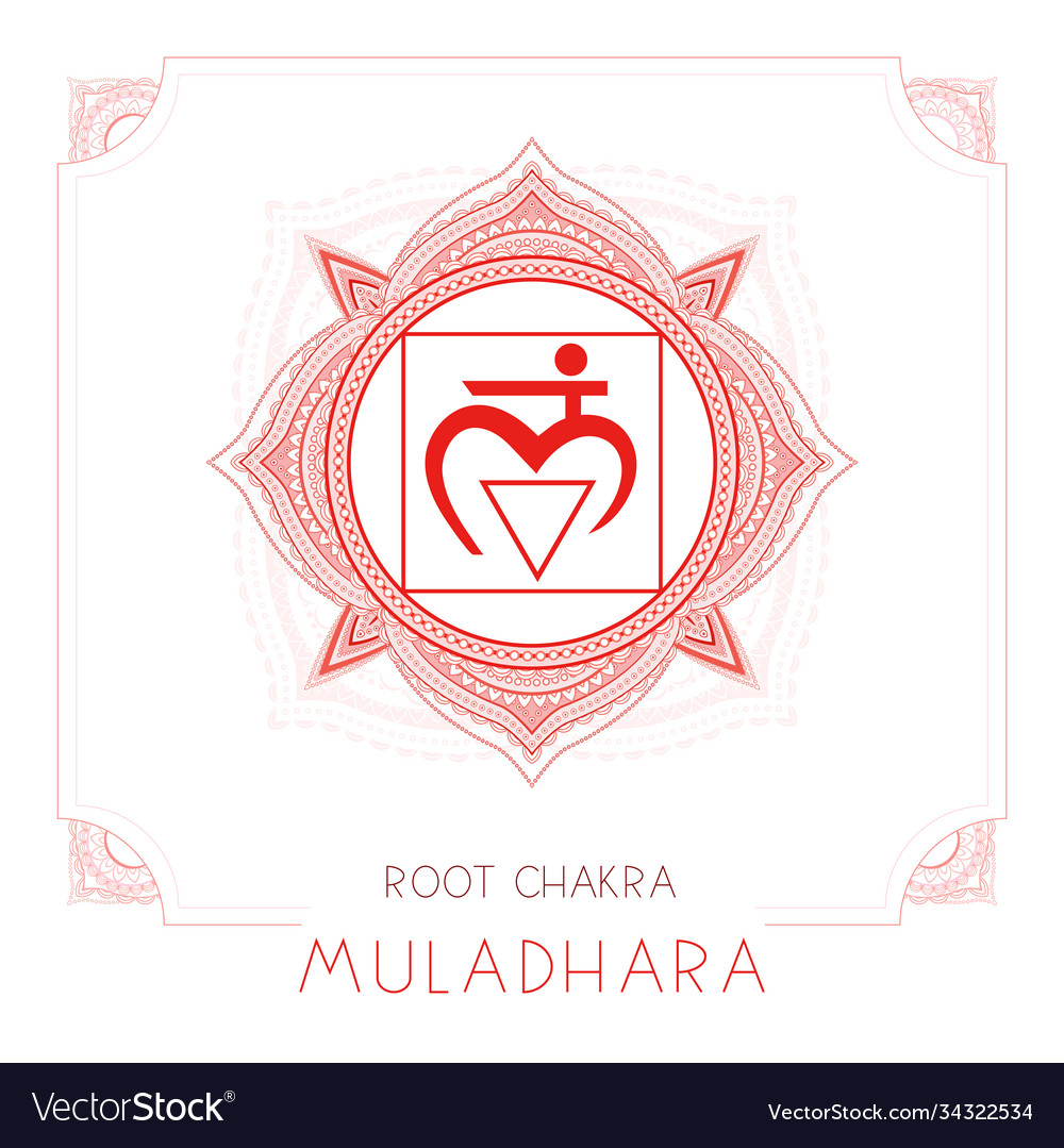 Muladhara - root chakra Royalty Free Vector Image