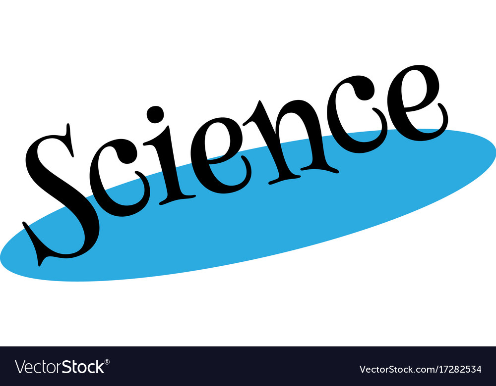 Science rubber stamp Royalty Free Vector Image