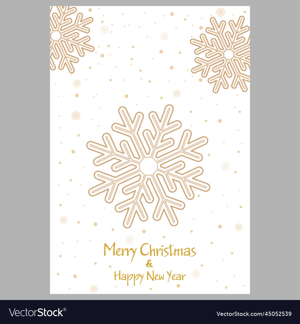 Happy new year and merry christmas a template Vector Image