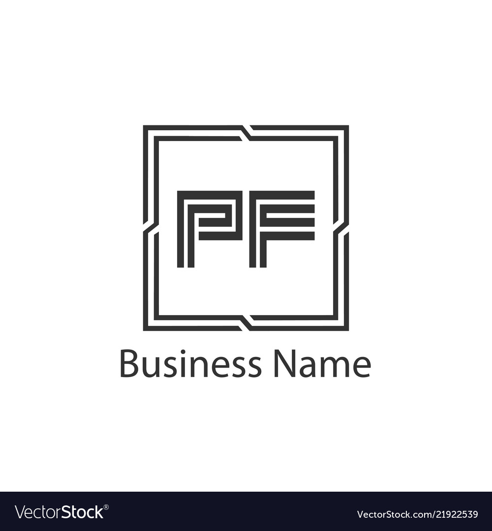 Initial letter pf logo template design