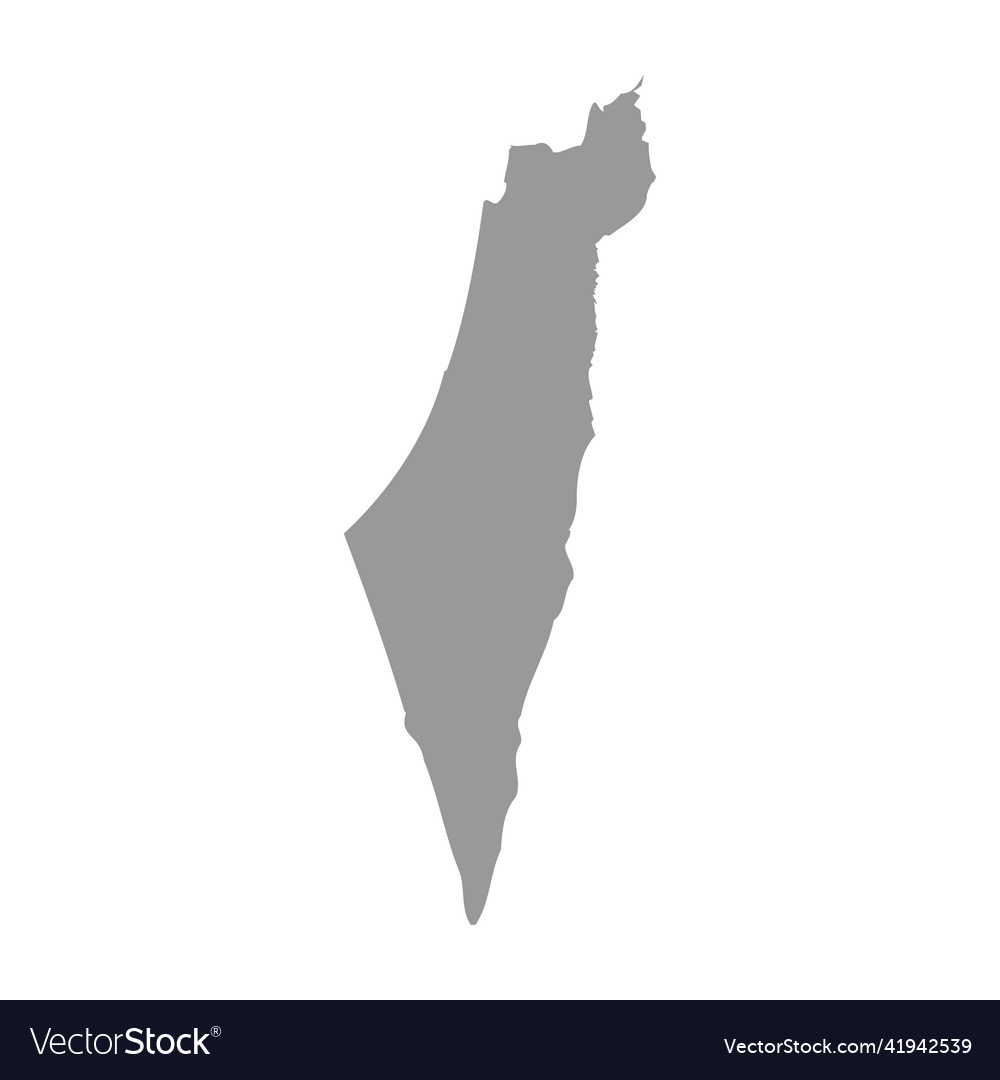 Israel country map silhouette Royalty Free Vector Image