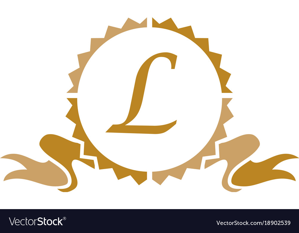 Quality letter l Royalty Free Vector Image - VectorStock