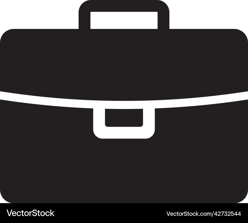 Briefcase icon Royalty Free Vector Image - VectorStock