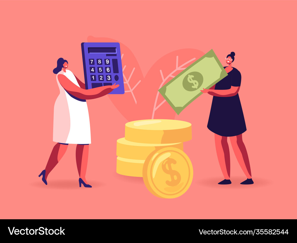 Pay check salary financial success concept Vector Image