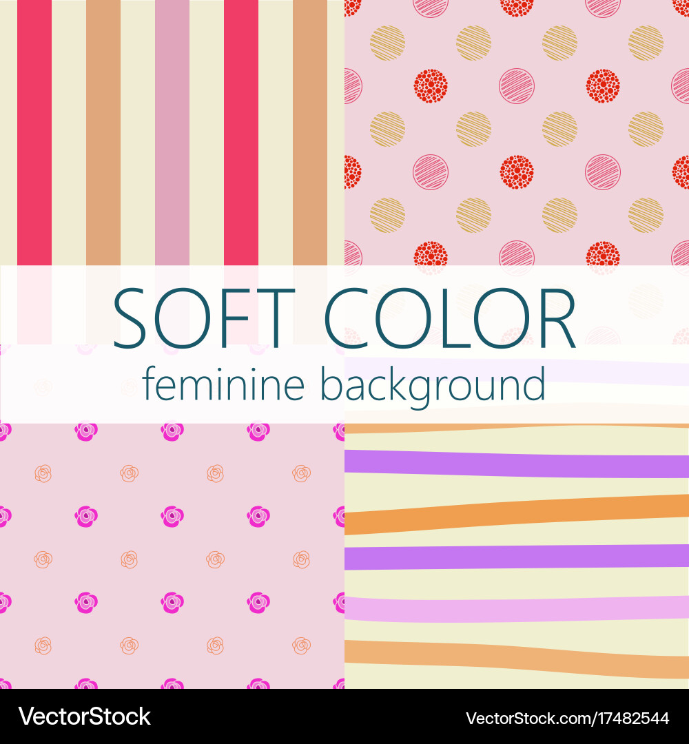 Soft color feminine abstract background pattern Vector Image