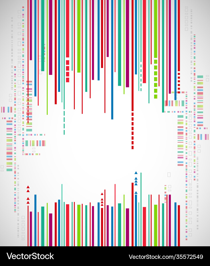 Abstract line background with technology elements Vector Image