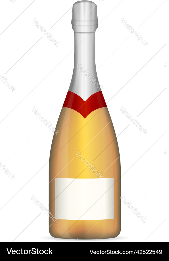 Champagne bottle Royalty Free Vector Image - VectorStock