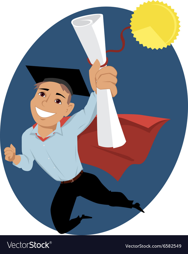 male-college-graduate-royalty-free-vector-image