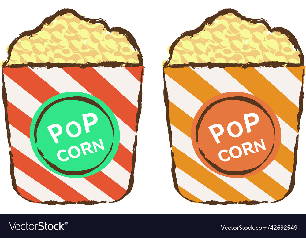 Popcorn Royalty Free Vector Image - VectorStock