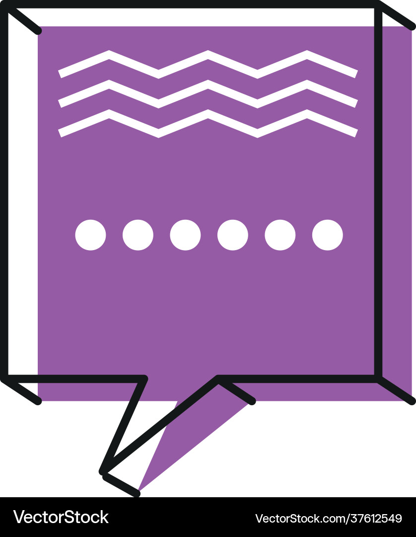 Retro speech bubble Royalty Free Vector Image - VectorStock
