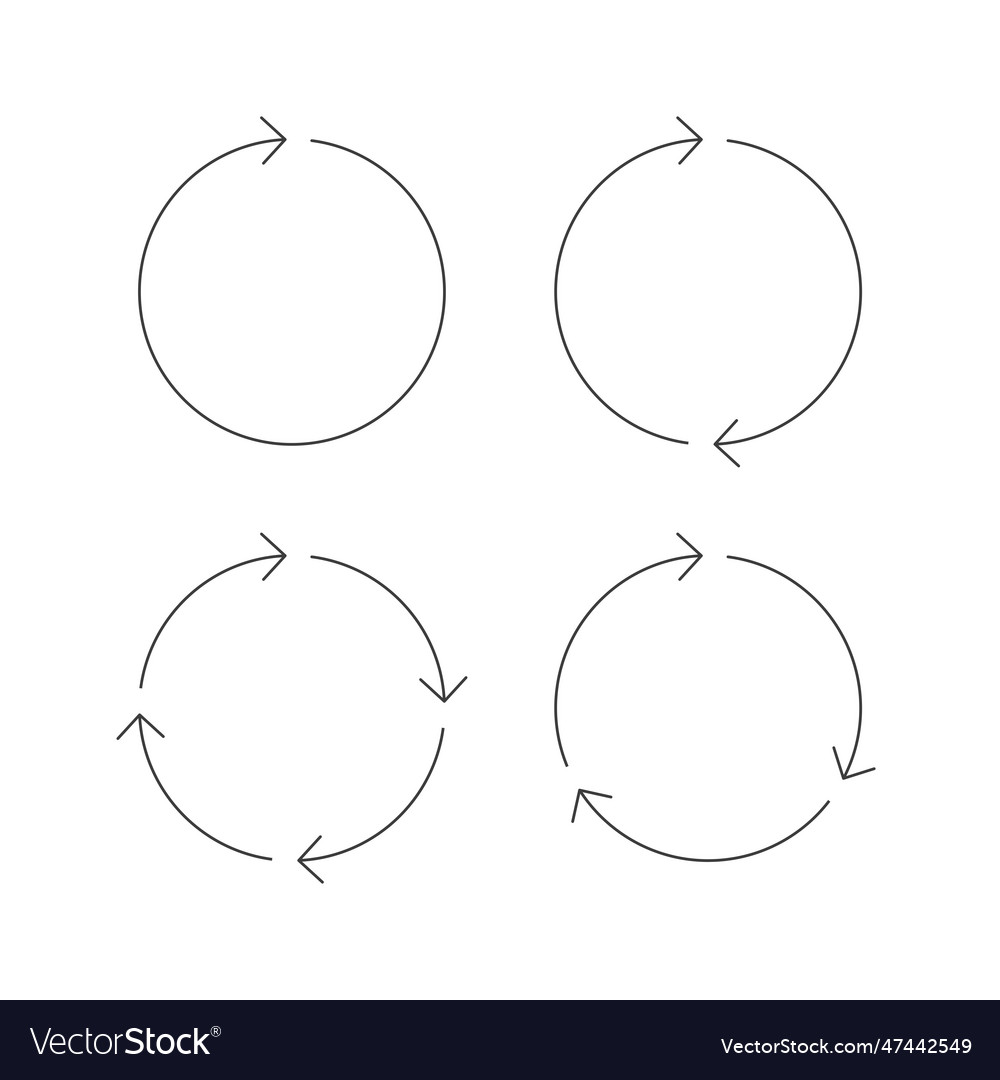 Round arrow Royalty Free Vector Image - VectorStock
