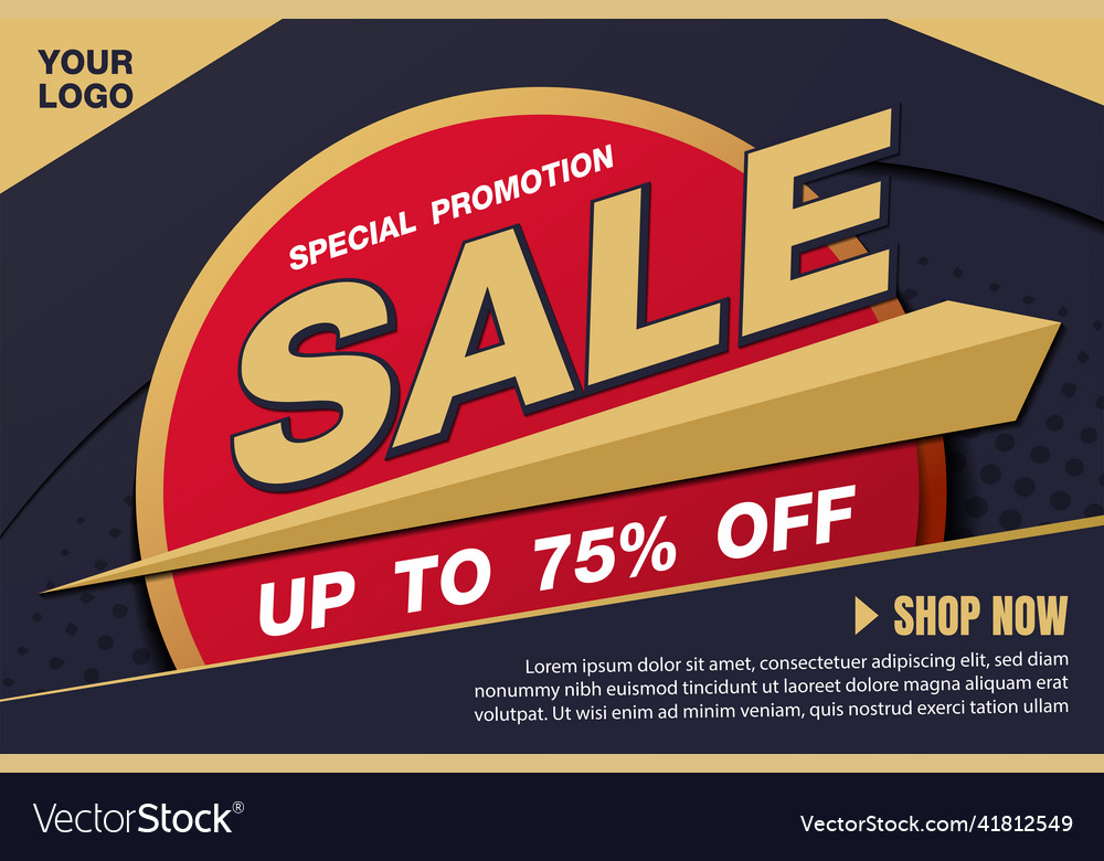 Sale banner design Royalty Free Vector Image - VectorStock