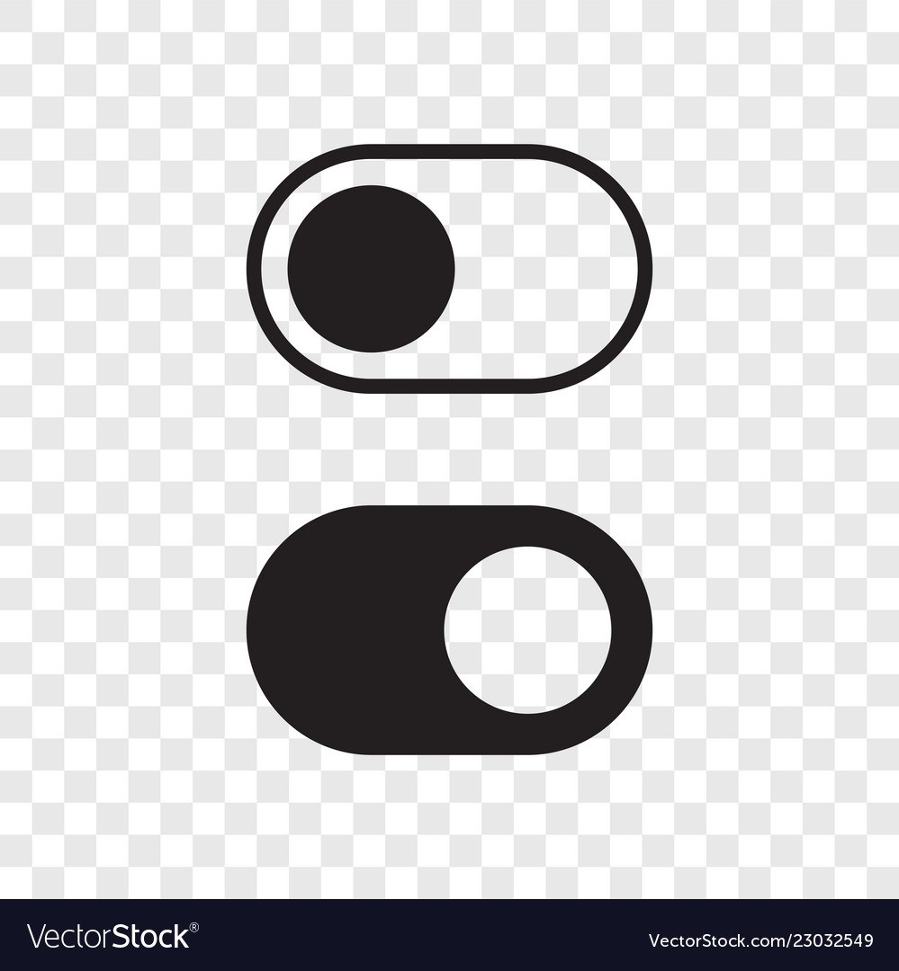 Download Toggle button switch off turn on web ui icons Vector Image