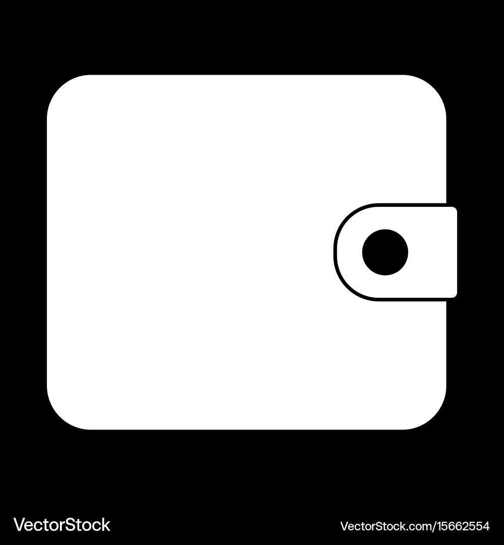 Change purse the white color icon Royalty Free Vector Image