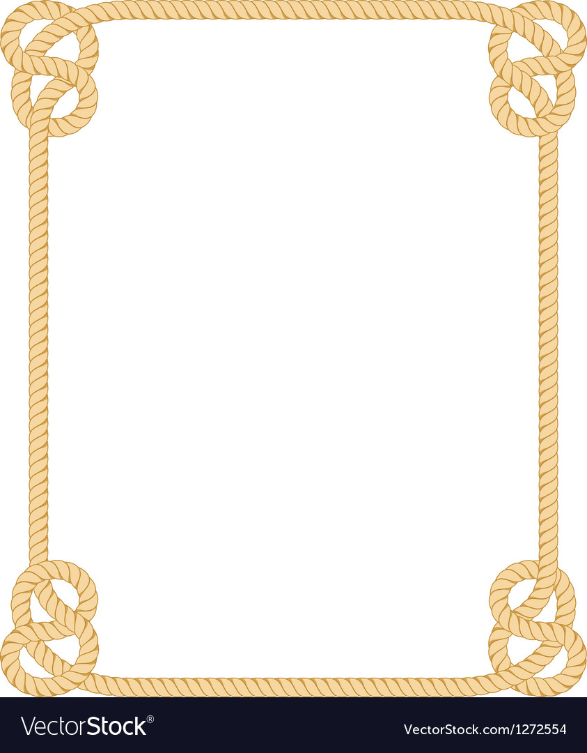 Download Rope border Royalty Free Vector Image - VectorStock