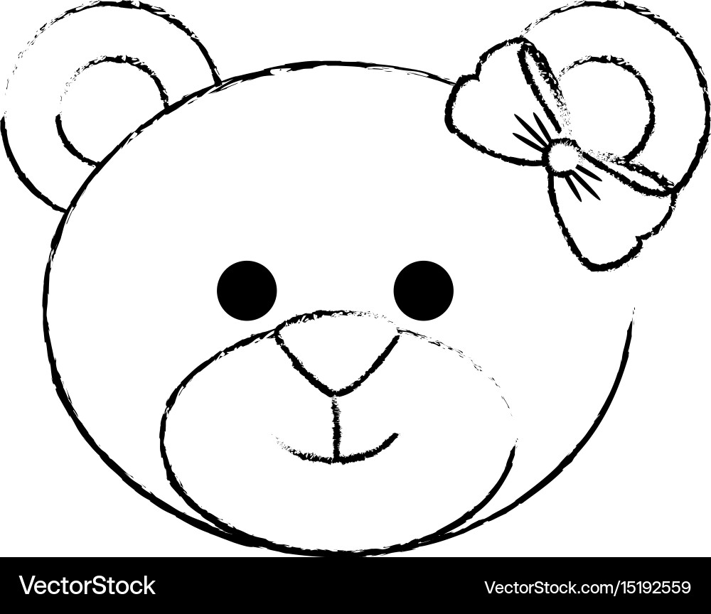 Bear cute cartoon Royalty Free Vector Image - VectorStock