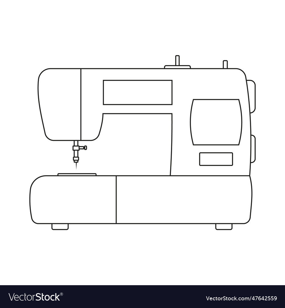 Icon Of A Modern Sewing Machine For Sewing Clothes