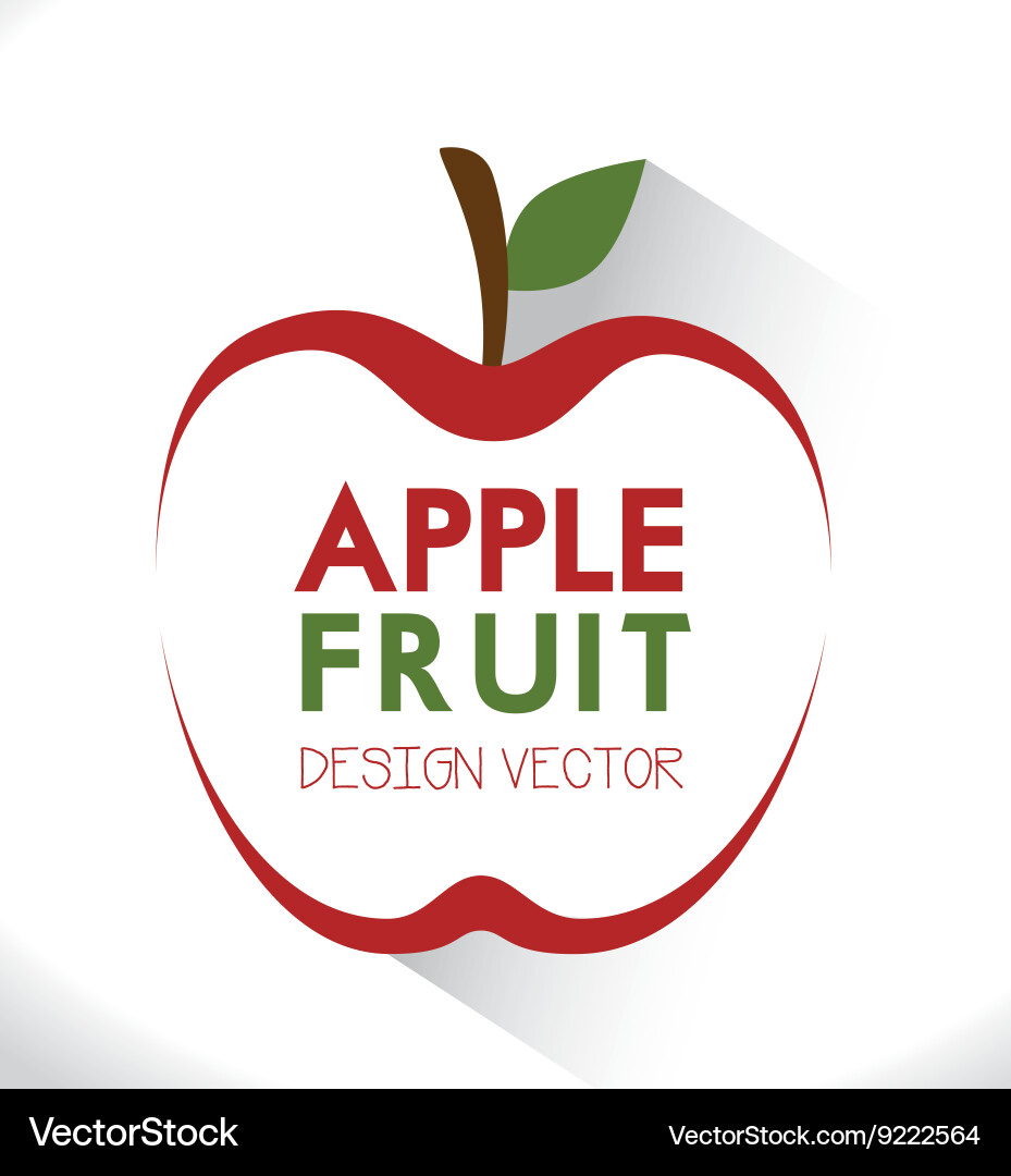 Apple icon design Royalty Free Vector Image - VectorStock